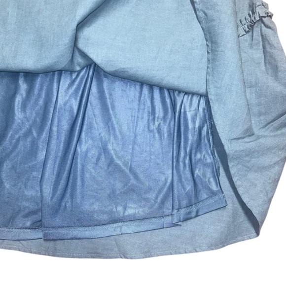 ROOLEE x Lauren Virginia Linen Cottagecore Boho Ruffled Prairie Dress XXS NWT - Picture 5 of 9